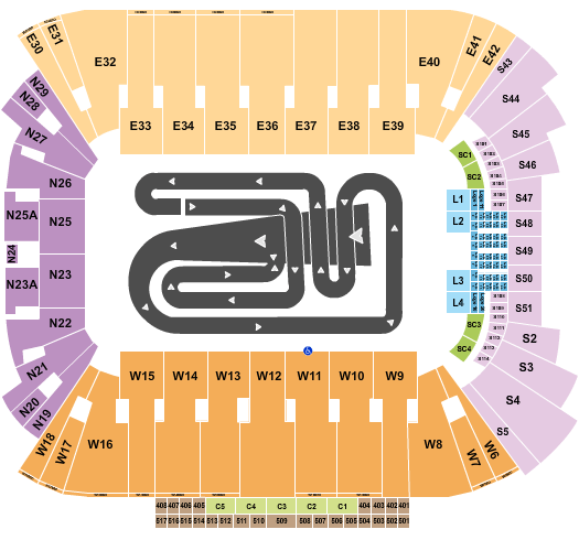 Rice Eccles Stadium Supercross Seating Chart